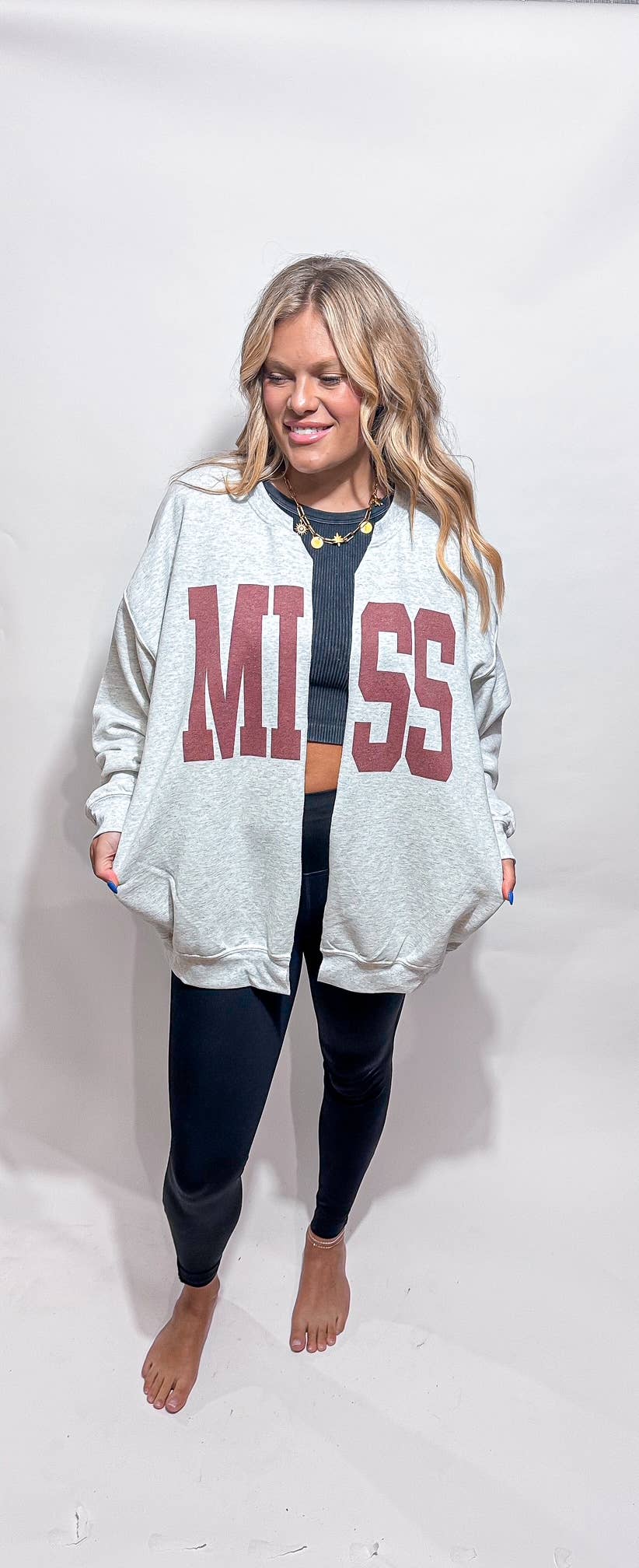 MISS STATE -Cardigan Sweatshirt