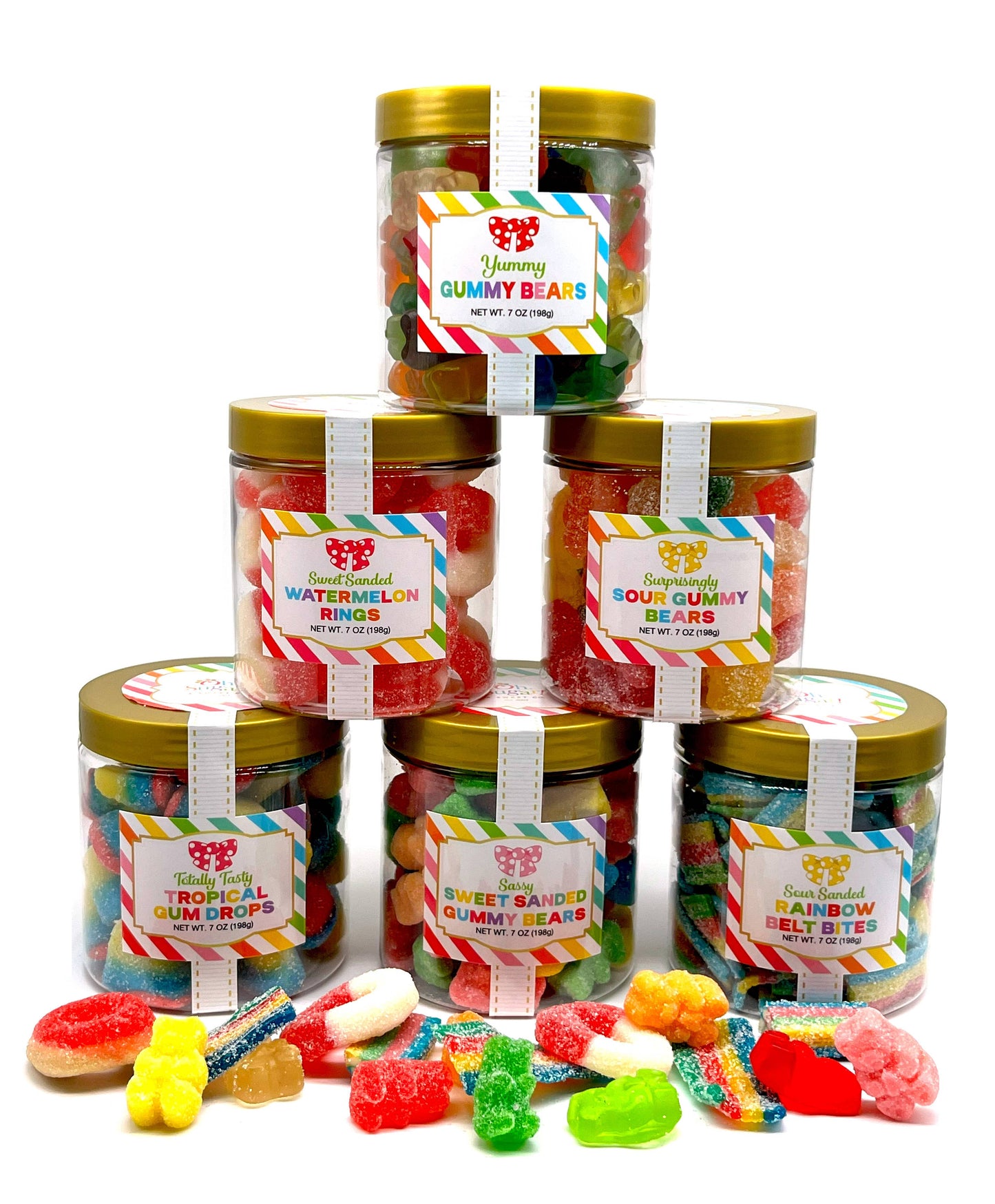 Oh, Sugar! - Candy Sugar Stacks - Everyday Watermelon Gummy Rings
