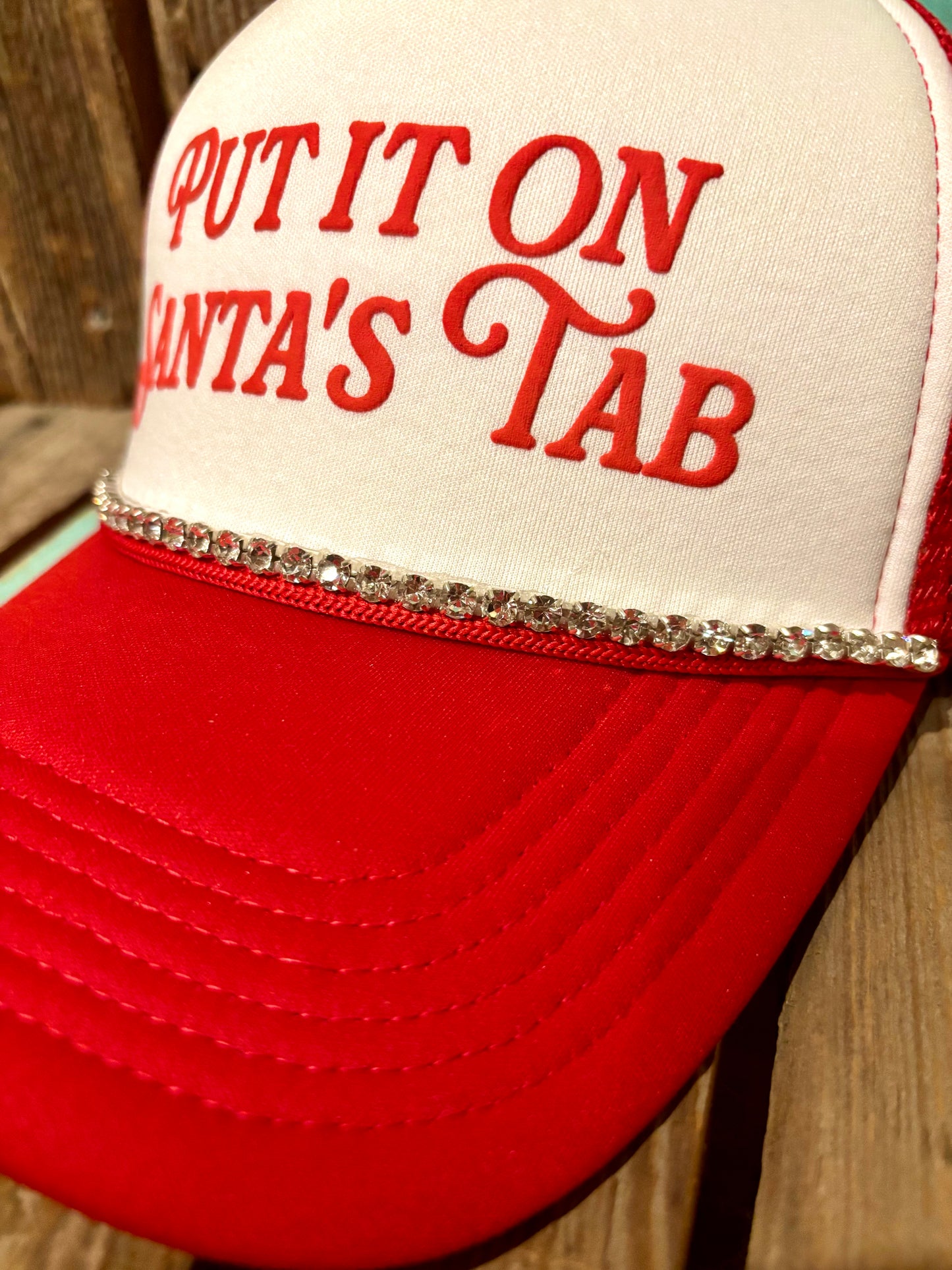 Jadelynn Brooke - Put It On Santa's Tab - Trucker Hat (Red)