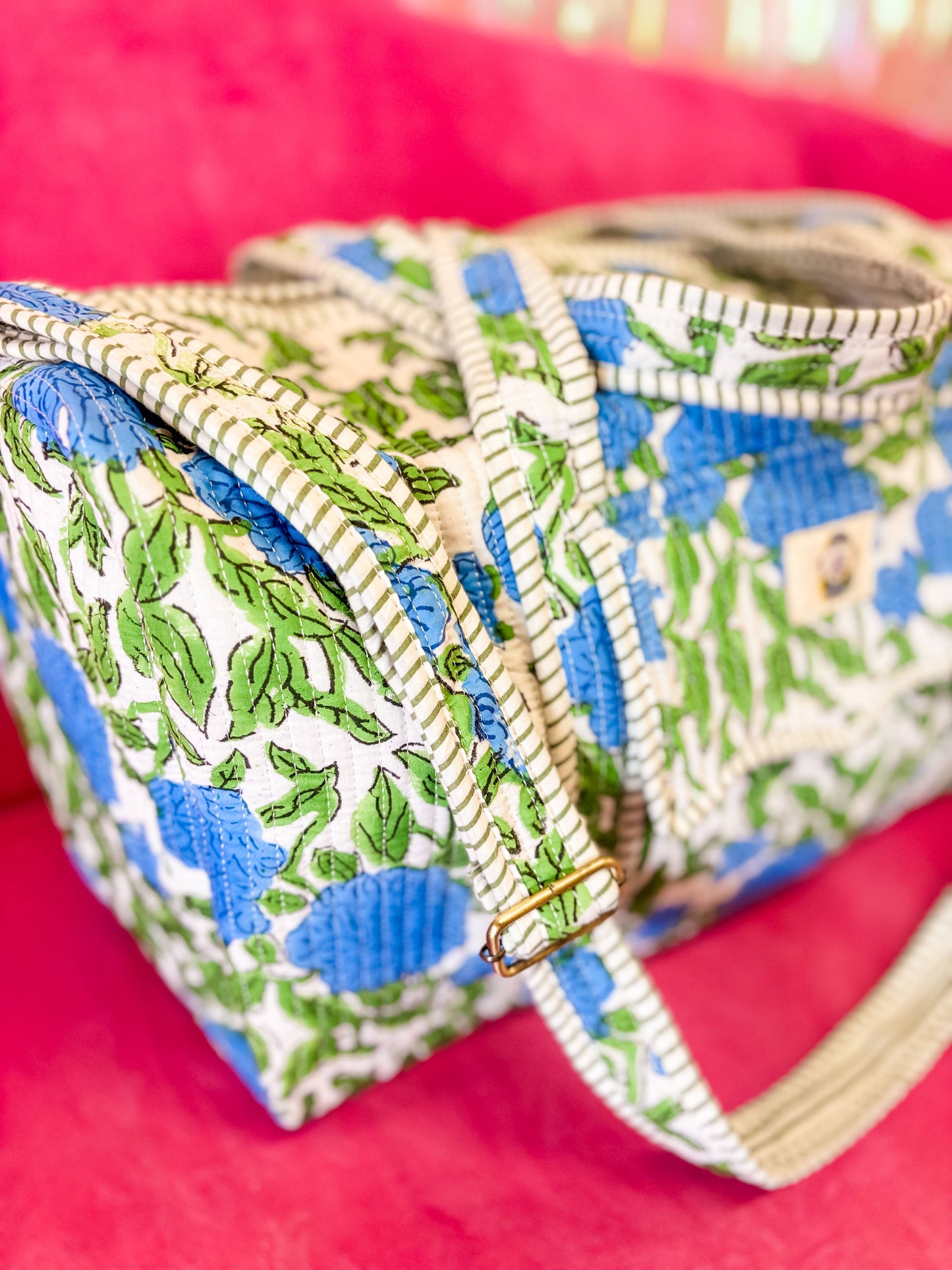 Heart of Grace - Charleston Large Scalloped Quilted Duffle Bag