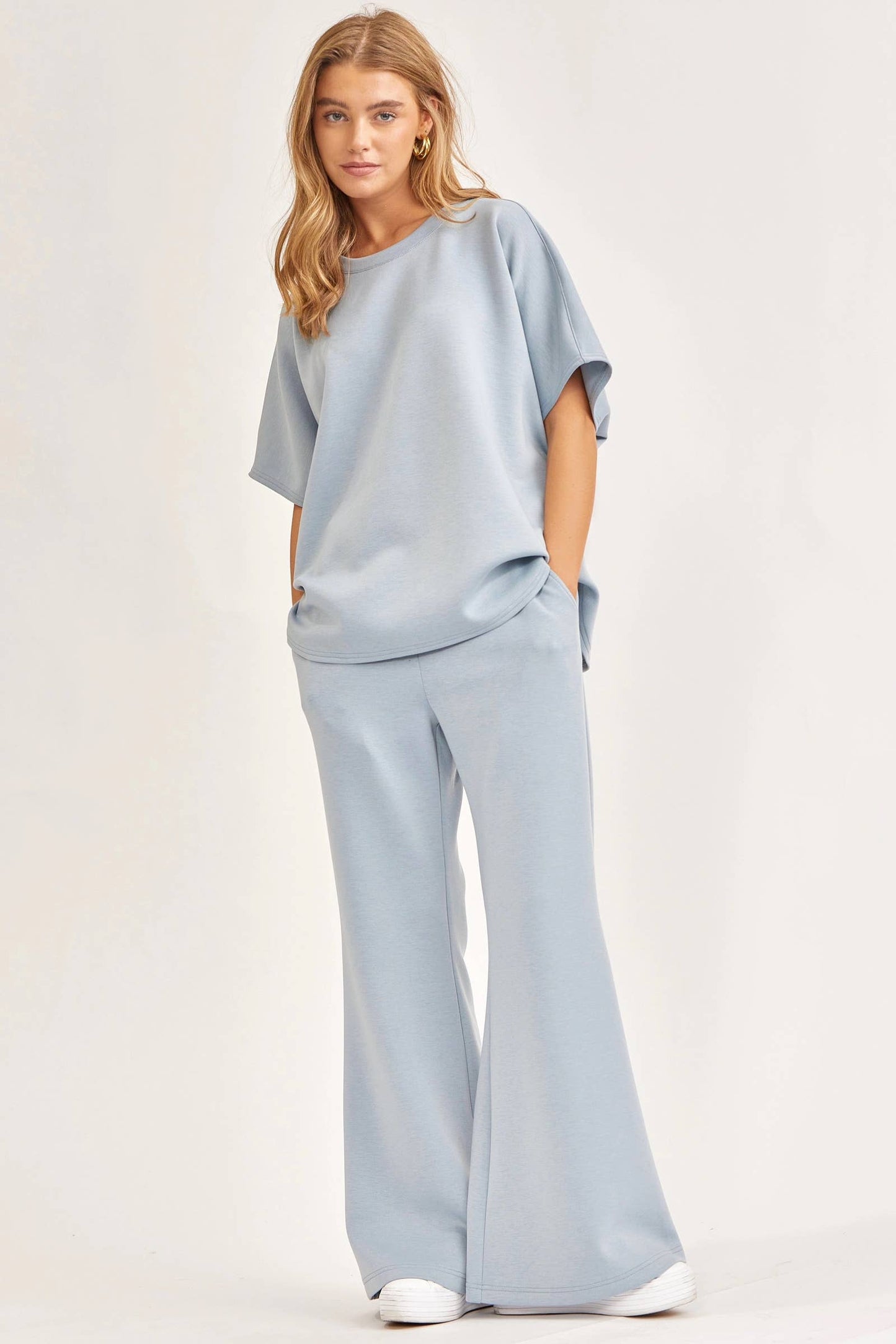 Poncho Top + Bell Bottom Modal Set