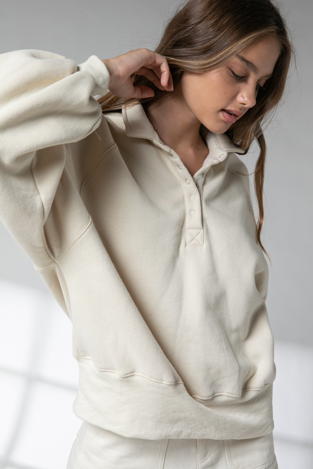 Piper Snap Button Collared Sweater