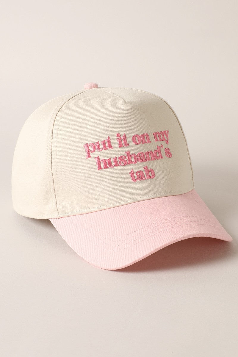 Put it on my husband's tab cap