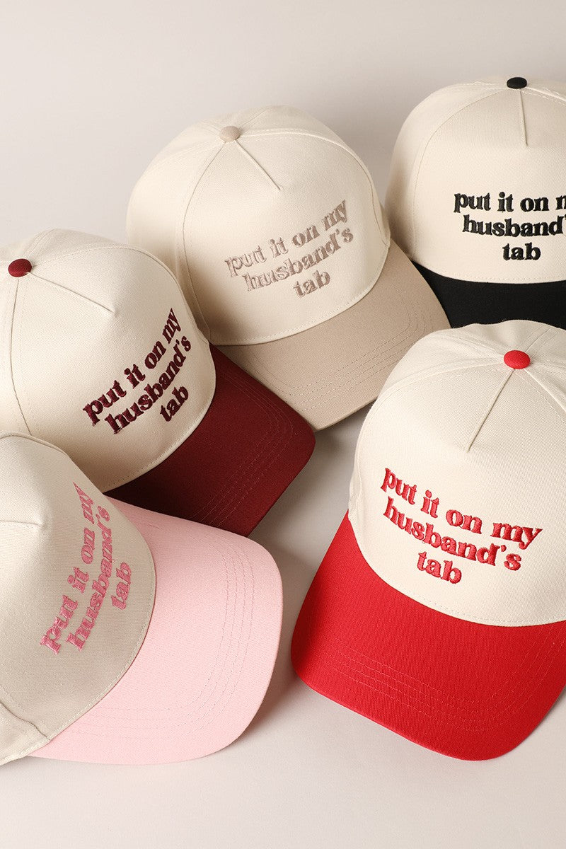 Put it on my husband's tab cap