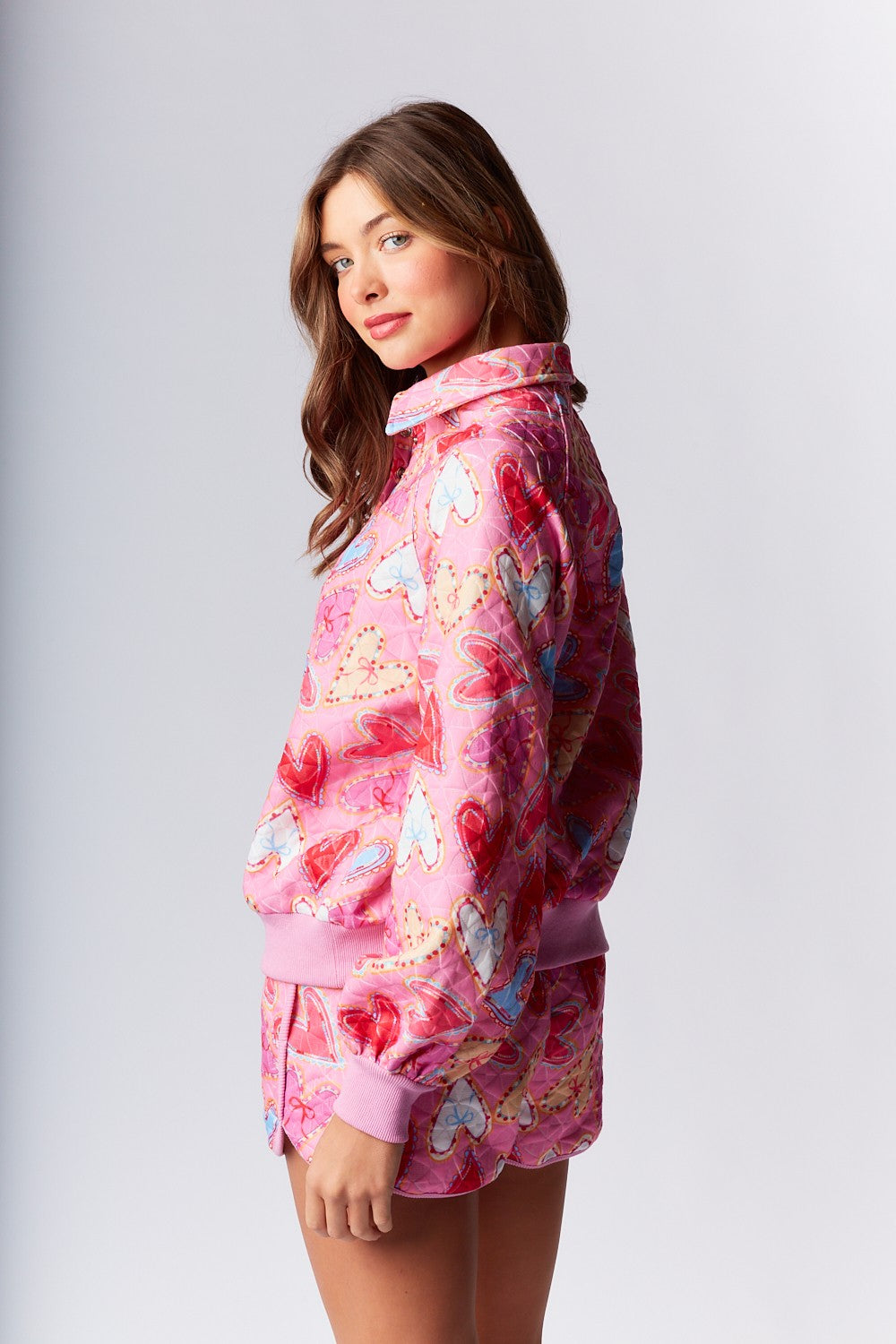 Quilted Heart Cookies Printed Matching Set