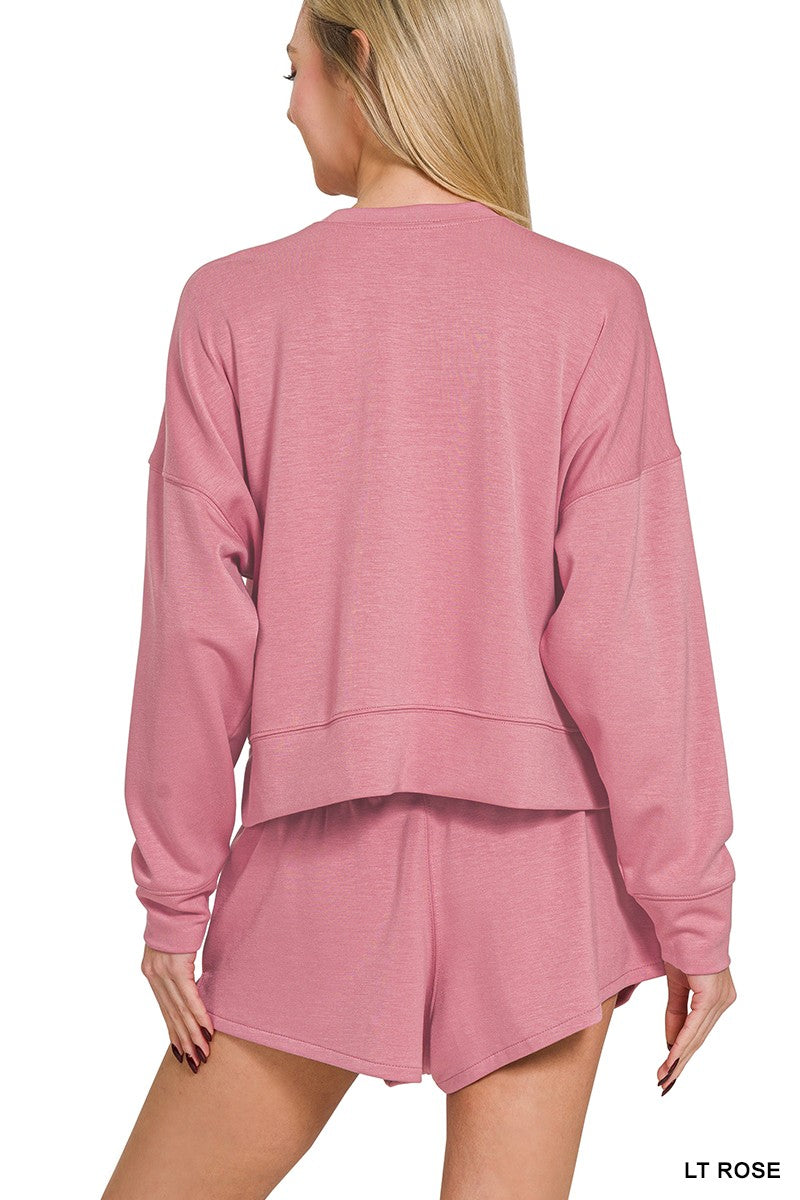 Scuba long sleeve sweatshirts & shorts set