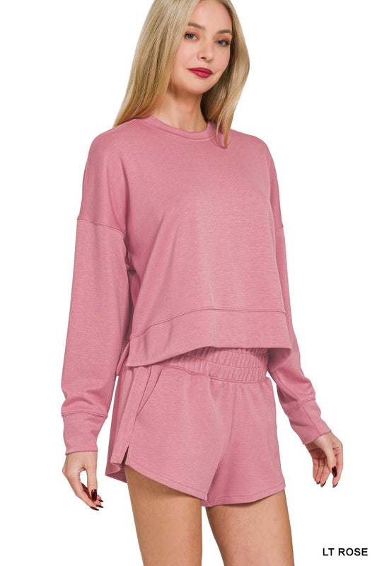 Scuba long sleeve sweatshirts & shorts set