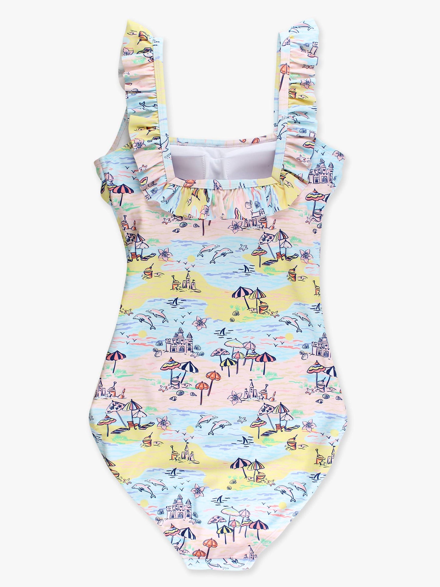 Beach Day Ruffle One Piece Swimsuit