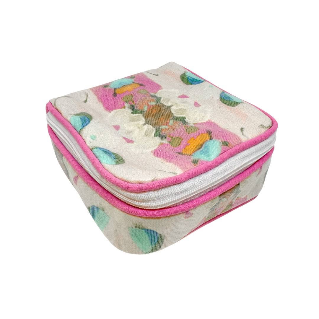 Laura Park Designs - Monet's Garden Pink Jewelry Case