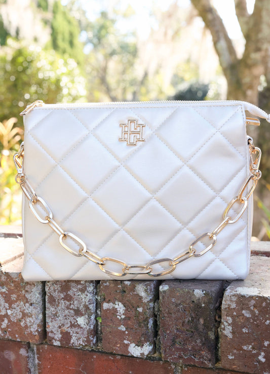 Ariana Crossbody PEARL QUILTED LD