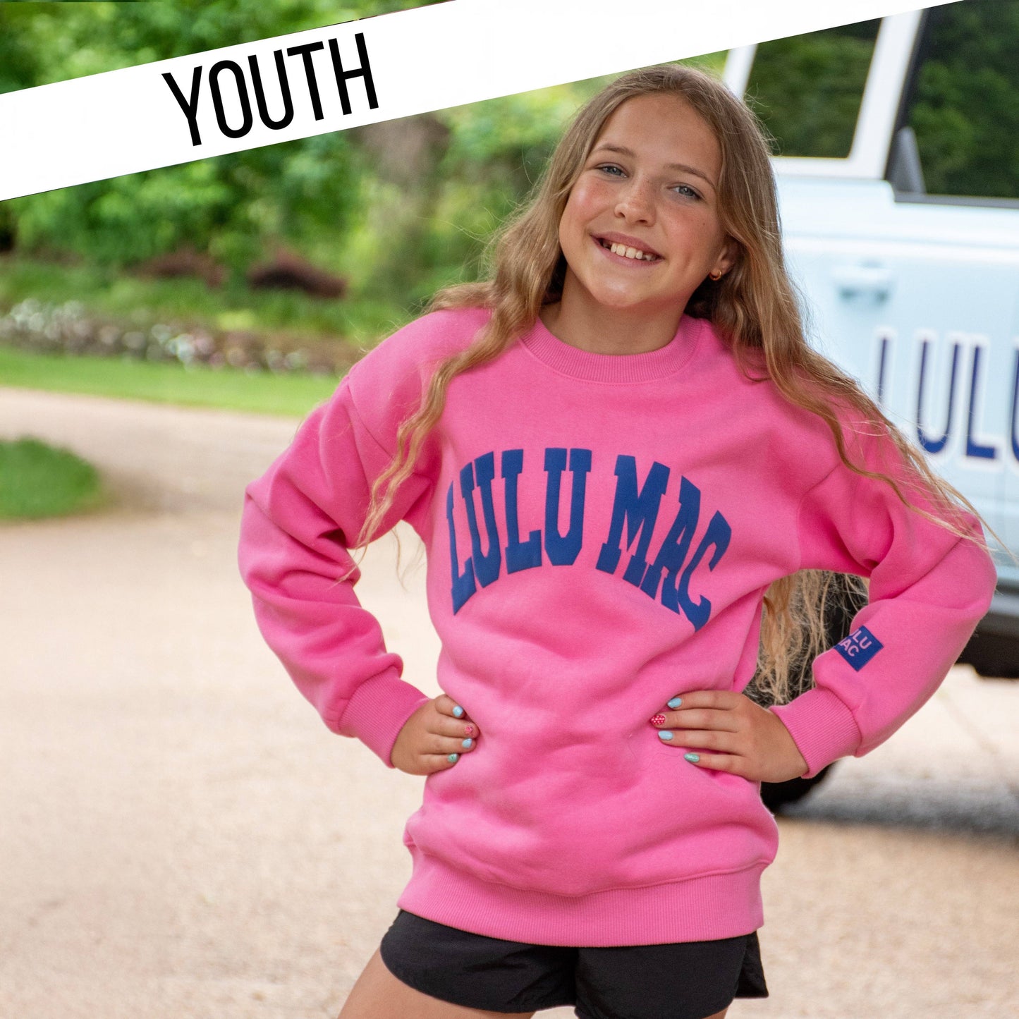 YOUTH LULU MAC PINK/ROYAL PUFF