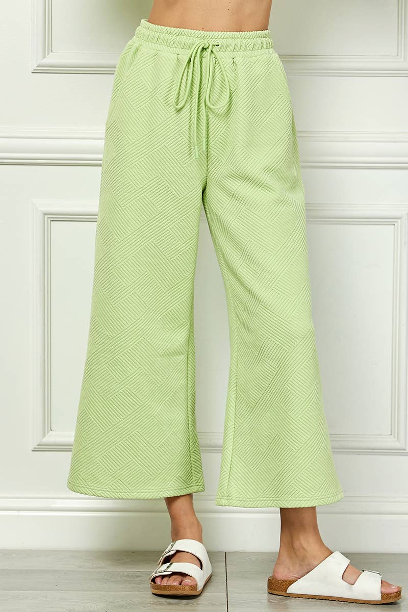 Crawford Hill Textured Short Sleeve Sweatshirts Lounge Wear Top and Bottom