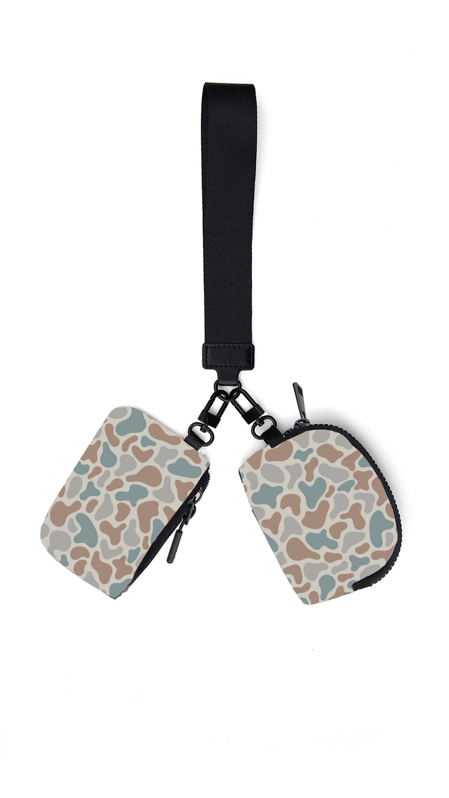 CrawfordHill- Camo Dual Pouch Wristlet