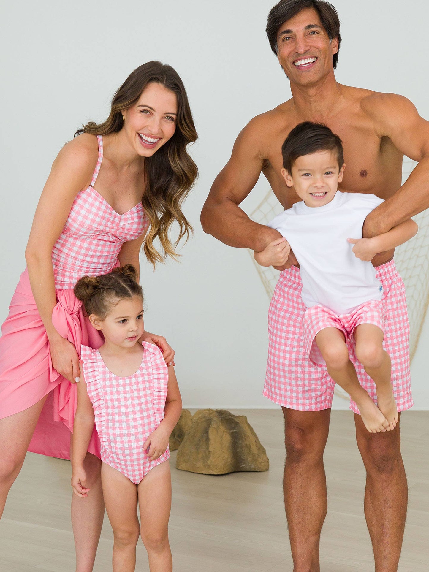 Bubblegum Gingham One Piece Swimsuit