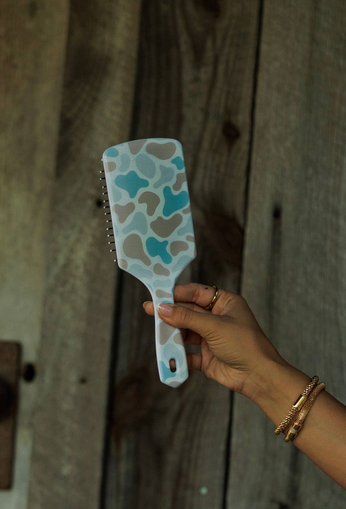 The Front Porch Label - Camo Hairbrush