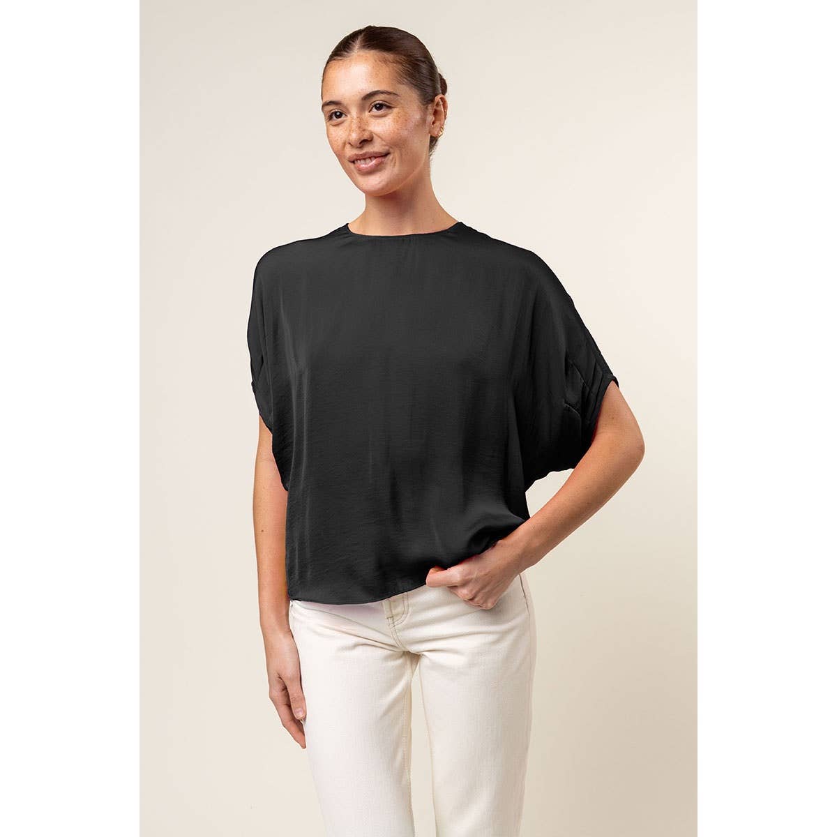 Dolman Short Sleeve Blouse