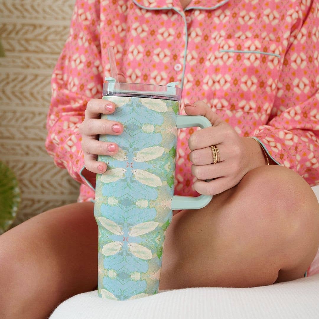 Laura Park Designs - Elephant Falls 40 oz. Travel Tumbler