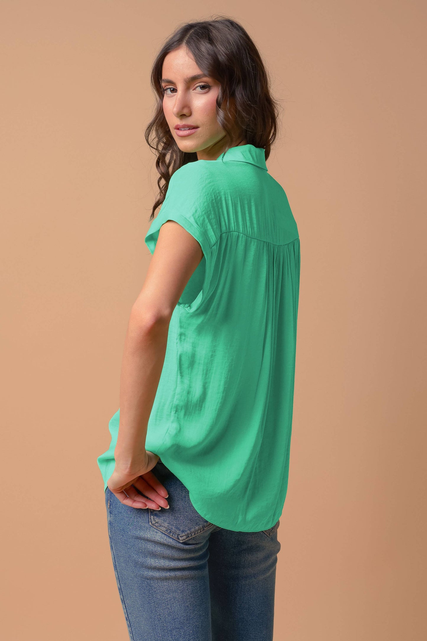 Naked Zebra - Short Sleeve Blouse