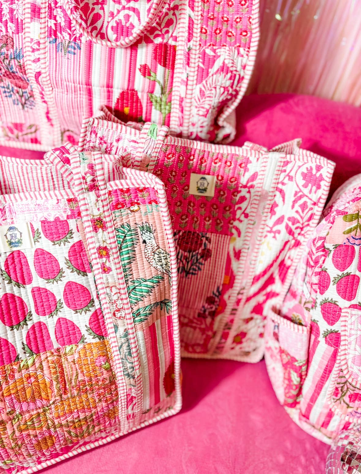 Pink City | Regular Quilted Tote Bag