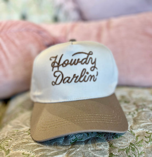 Howdy Darlin Embroidery Trucker Hat Cap