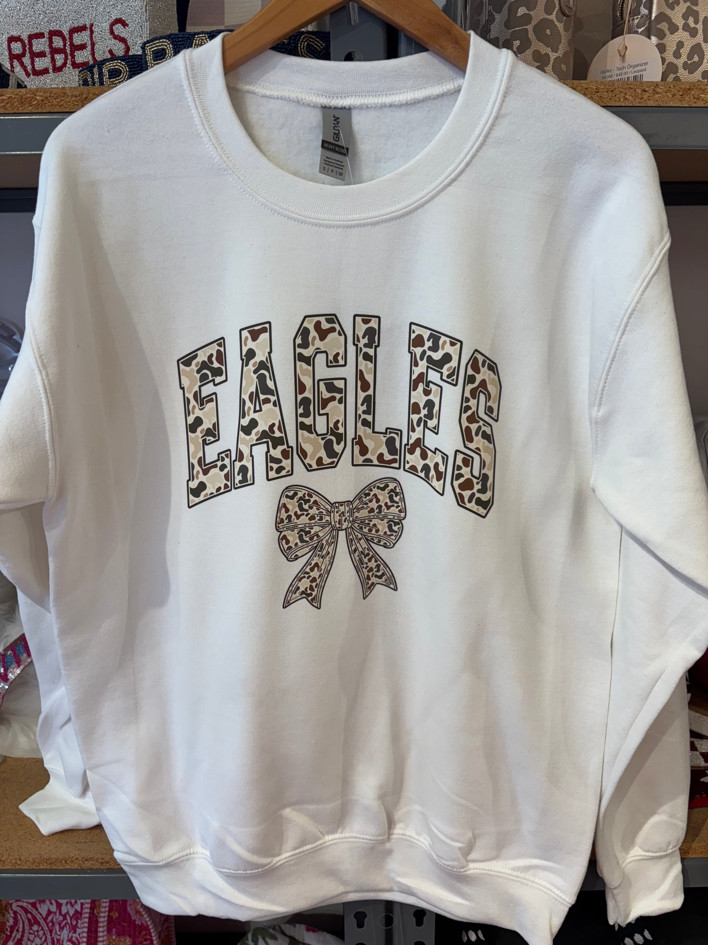 Eagles Camo Bow Sweatshirt