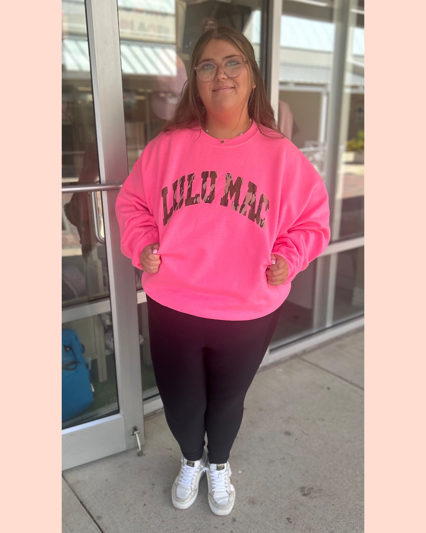 LULU MAC CAMO PRINT SWEATSHIRT