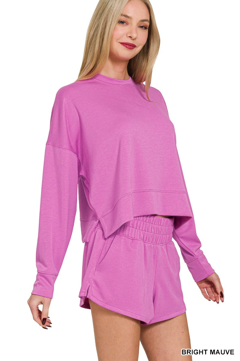 Scuba long sleeve sweatshirts & shorts set