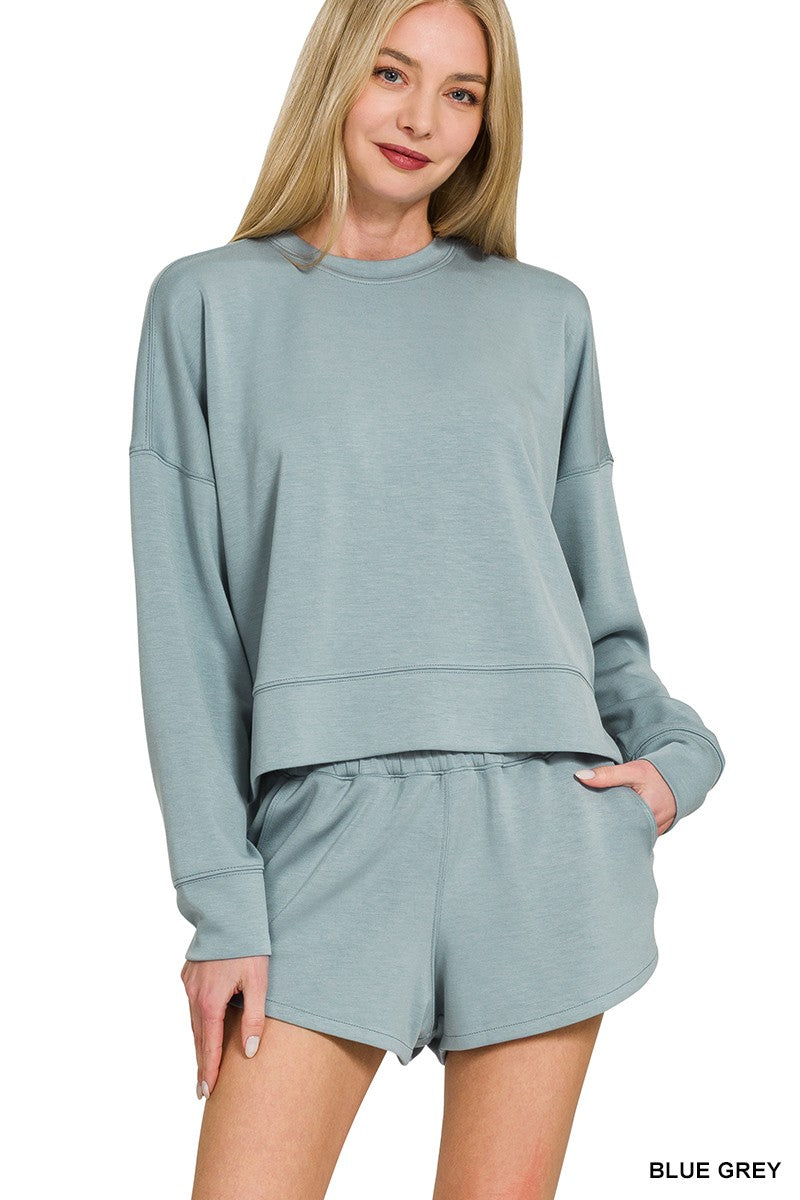 Scuba long sleeve sweatshirts & shorts set