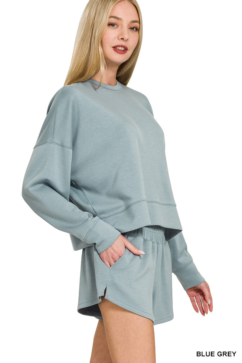 Scuba long sleeve sweatshirts & shorts set