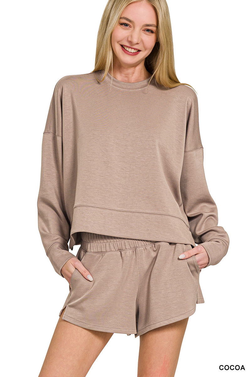 Scuba long sleeve sweatshirts & shorts set