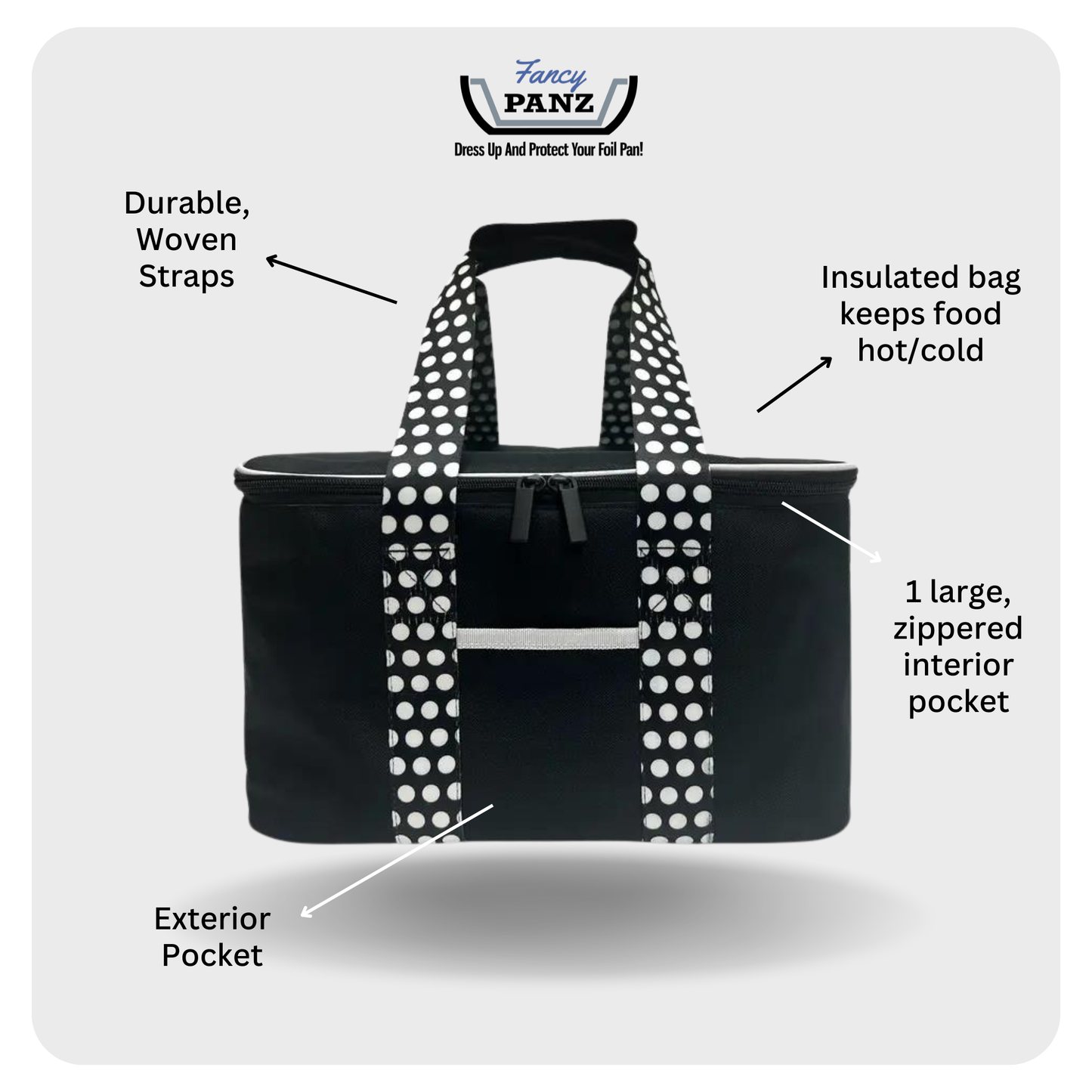 Fancy Panz - Fancy Panz® Accessory - Insulated Travel Bag - Black