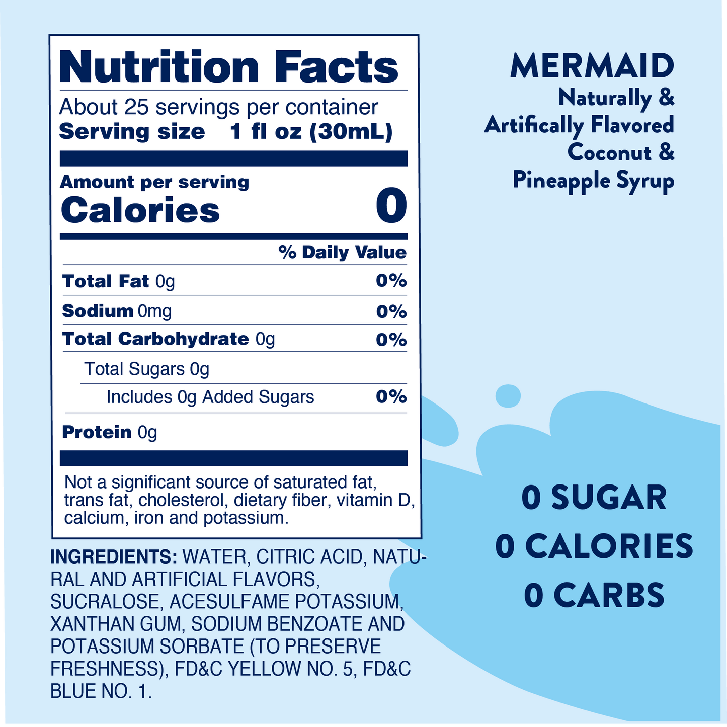 Jordan's Skinny Mixes - Sugar Free Mermaid™ Syrup
