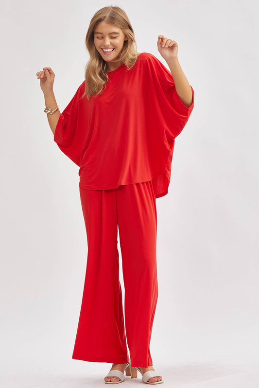 Flowy Top + Wide Leg Set