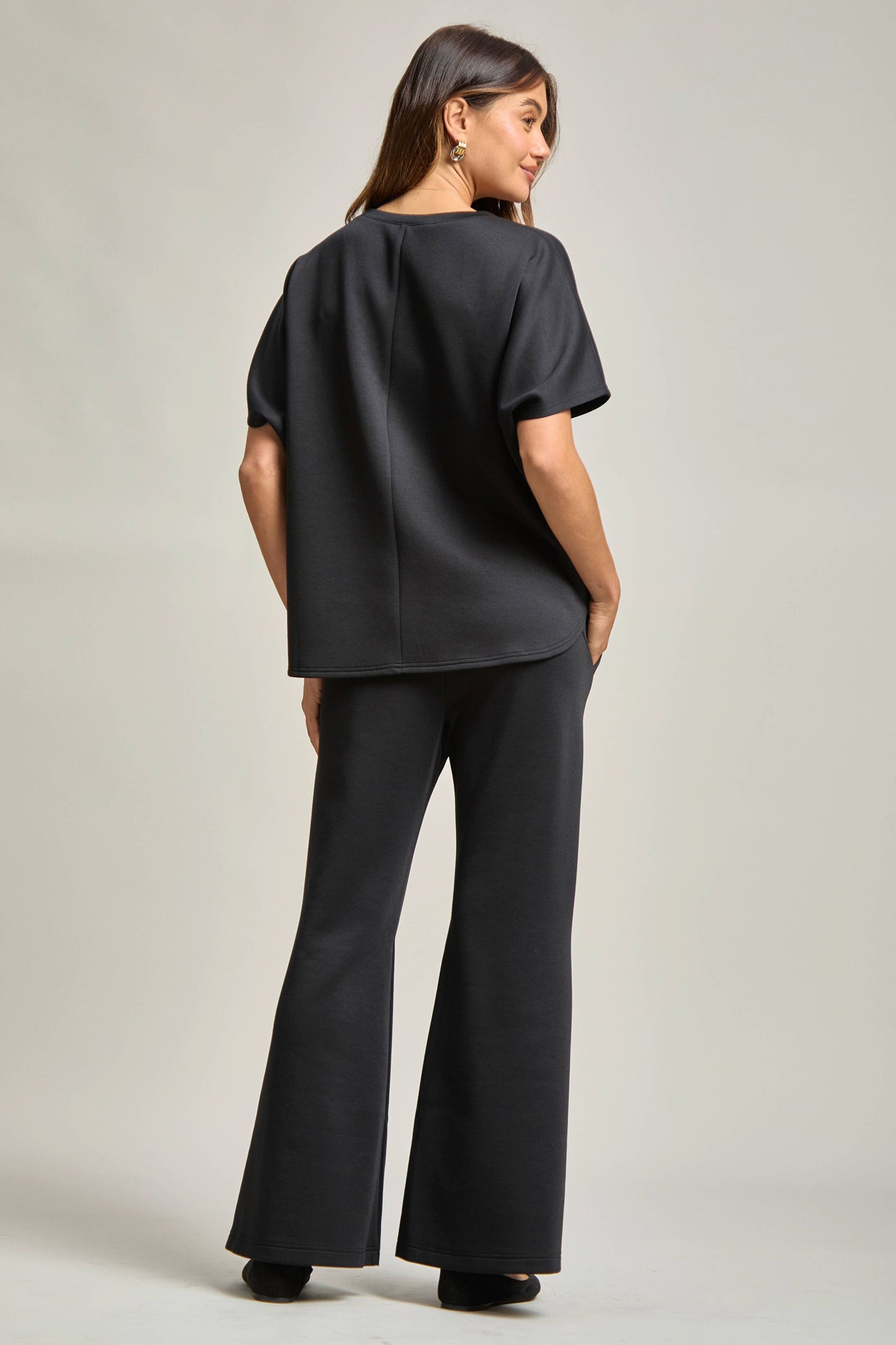 Dear Scarlett - Poncho Top + Bell Bottom Modal Set