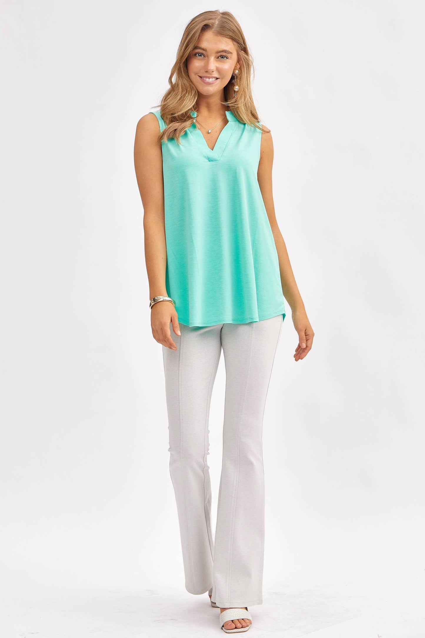 Dear Scarlett - Solid Lizzy A-Line Tank Top
