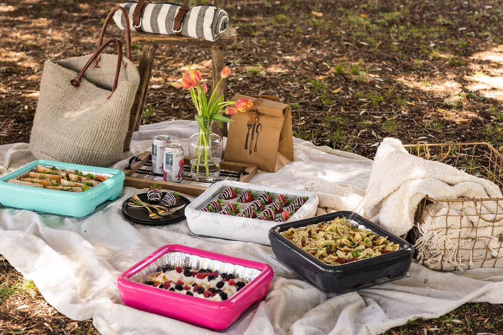 Fancy Panz - Classic Set - Pan Frame w/ Lid & Serving Spoon - Hot Pink