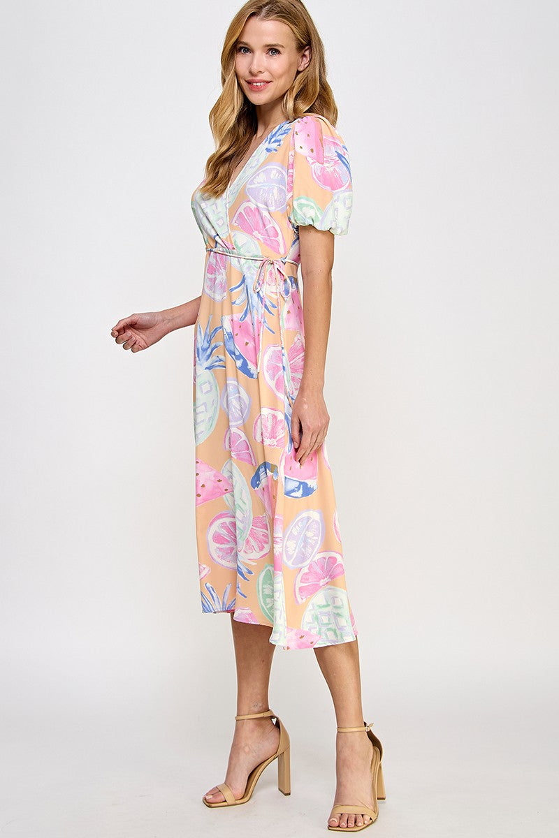 Pretty as a Peach Midi Dress