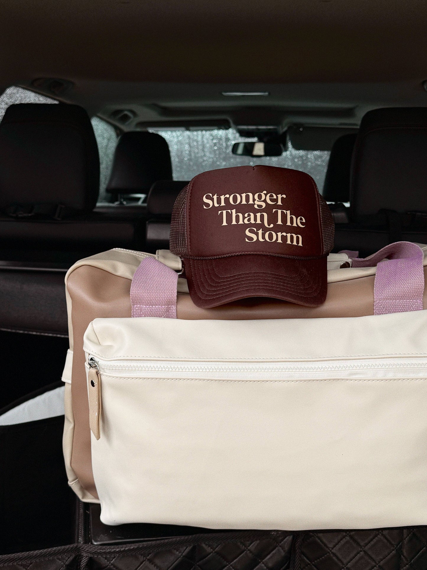 Stronger than the Storm - Espresso Trucker Hat