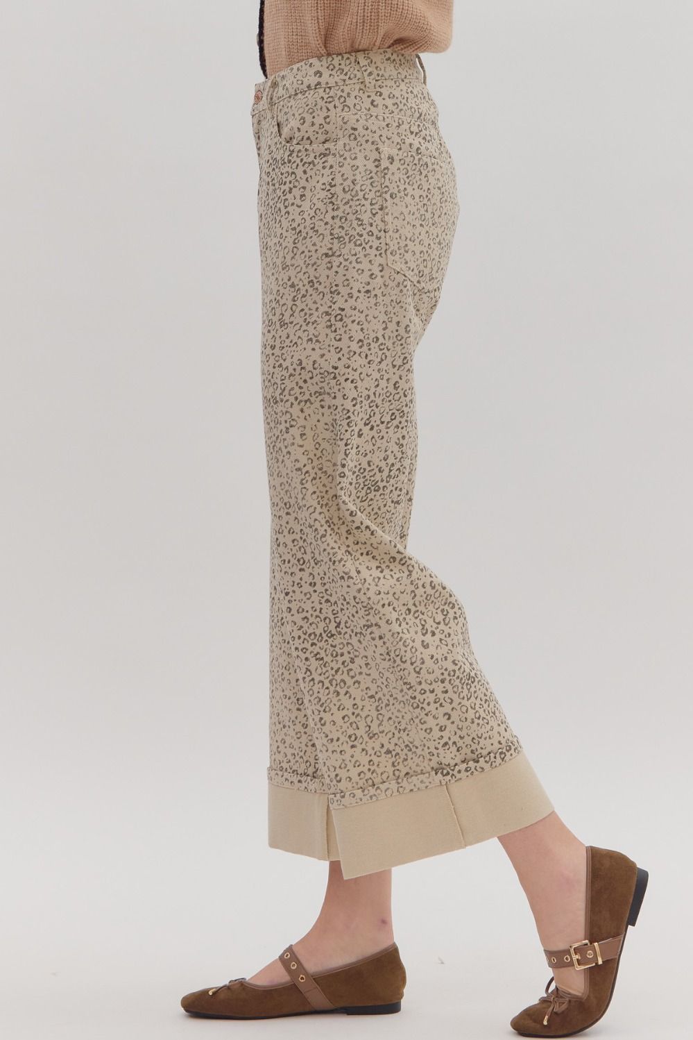 Leopard Print High Waist Pants
