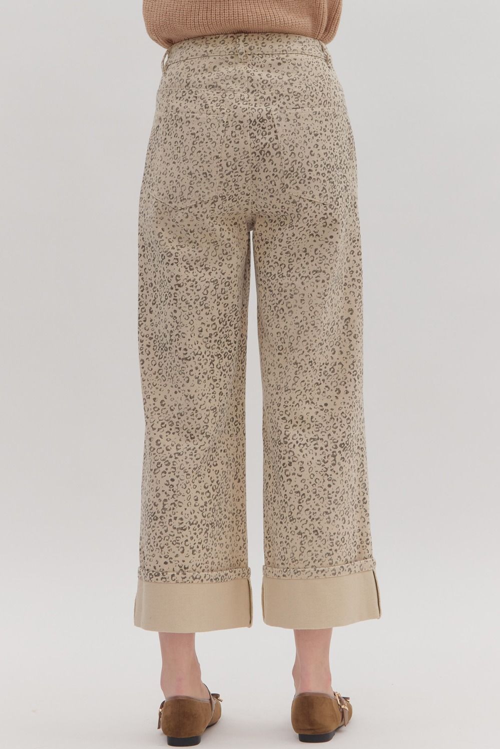 Leopard Print High Waist Pants