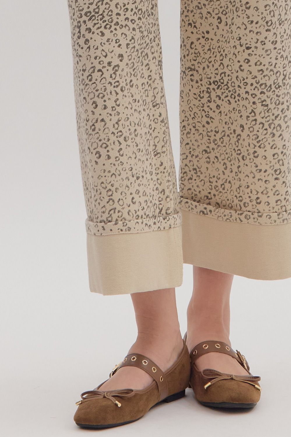 Leopard Print High Waist Pants