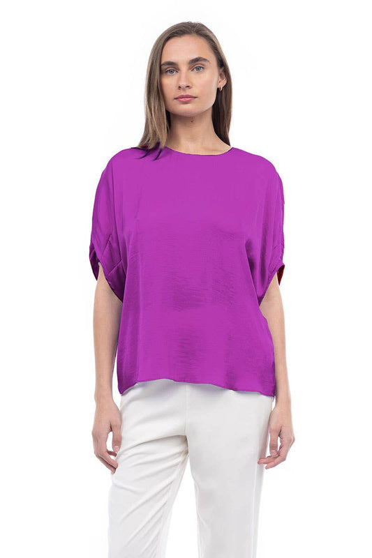 Dolman Short Sleeve Blouse