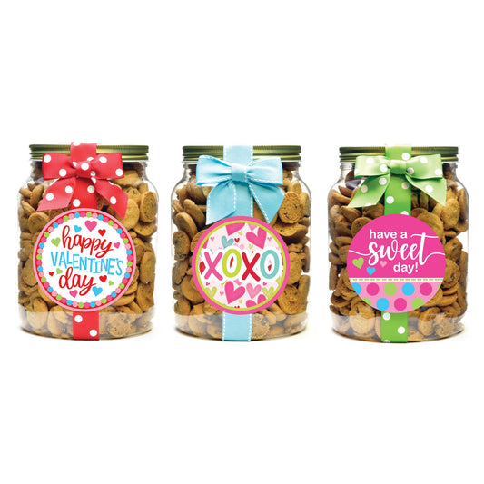 Cookie Half Gallon Jars - Valentine Asst 2