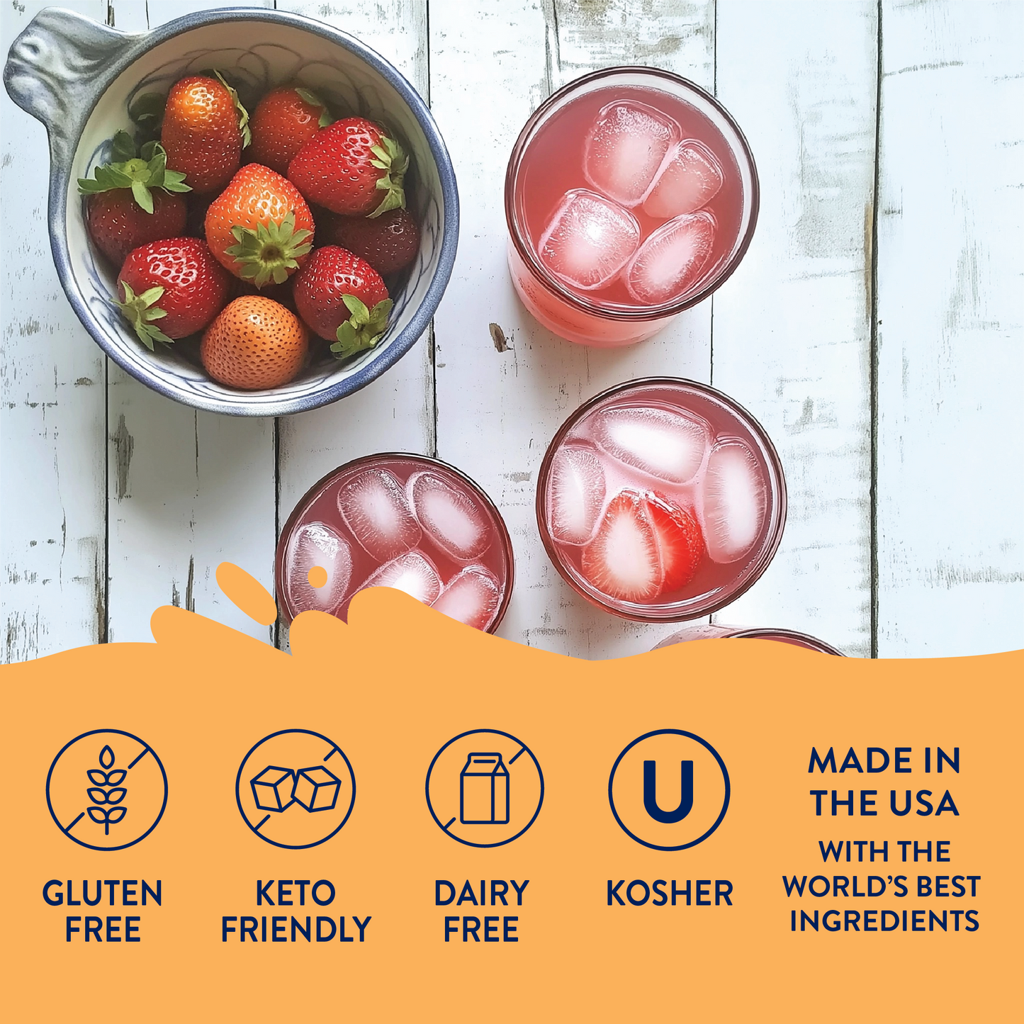 Jordan's Skinny Mixes - Strawberry Lemonade Syrup Concentrate