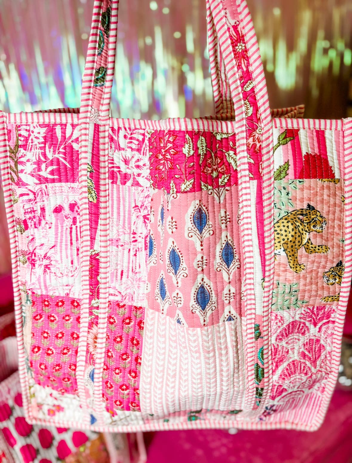 Pink City | Regular Quilted Tote Bag