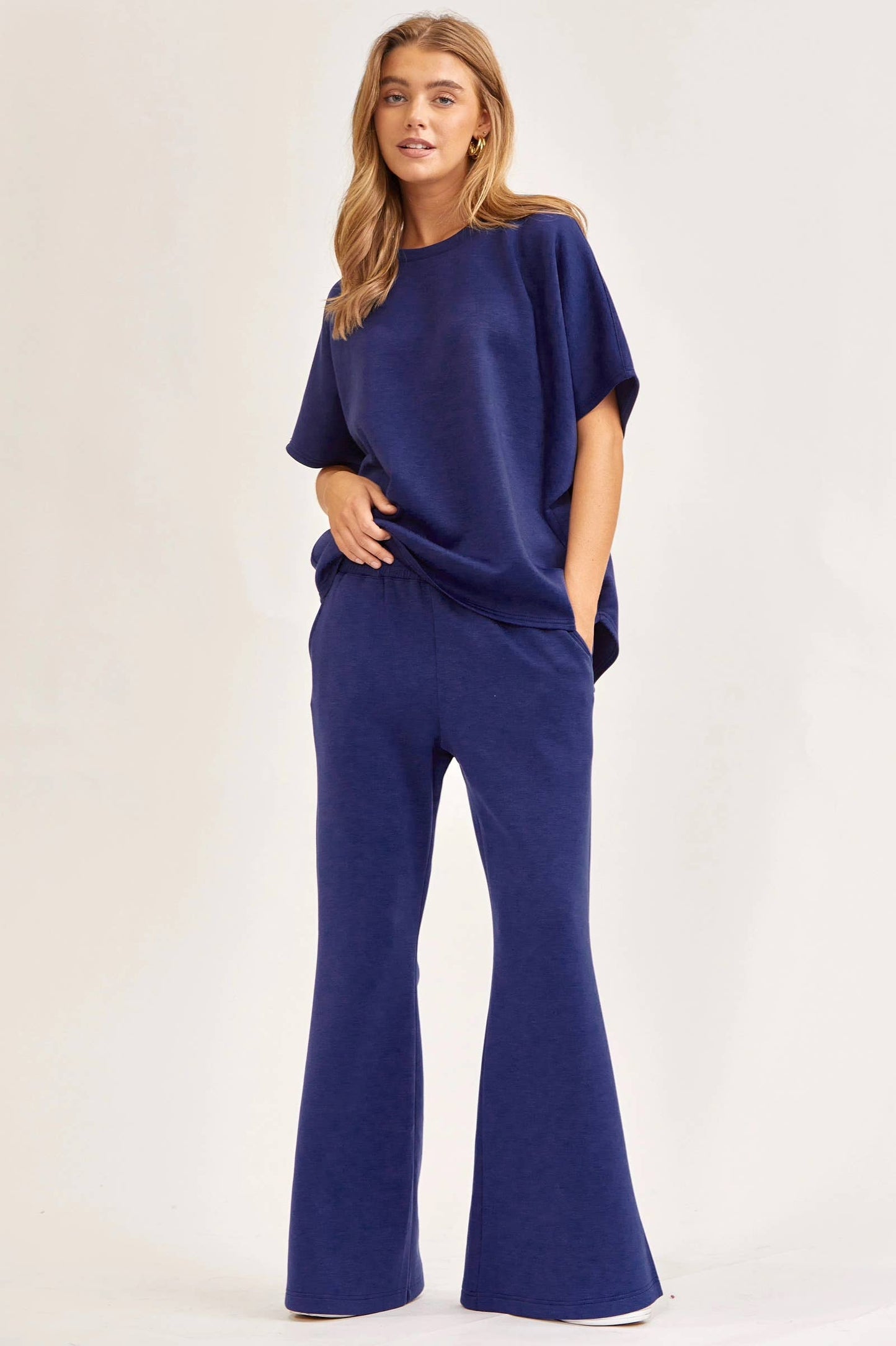Poncho Top + Bell Bottom Modal Set