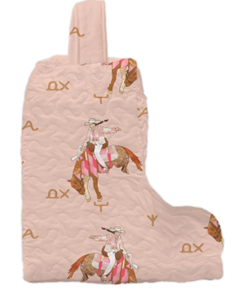 Casey Cowgirl Patchwork Rose Quilted Boot Bag