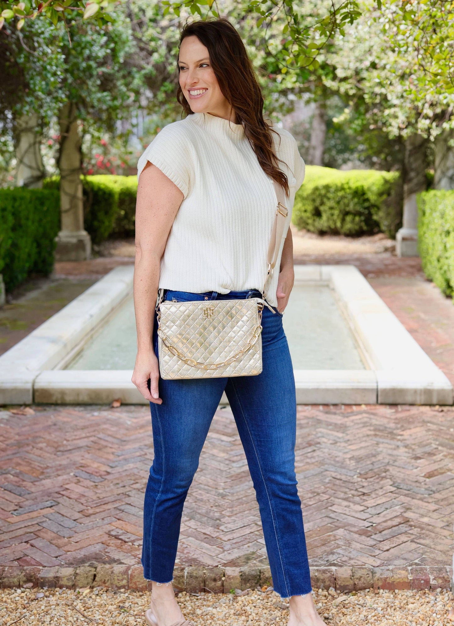 Caroline Hill - Ariana Crossbody CHAMPAGNE POP