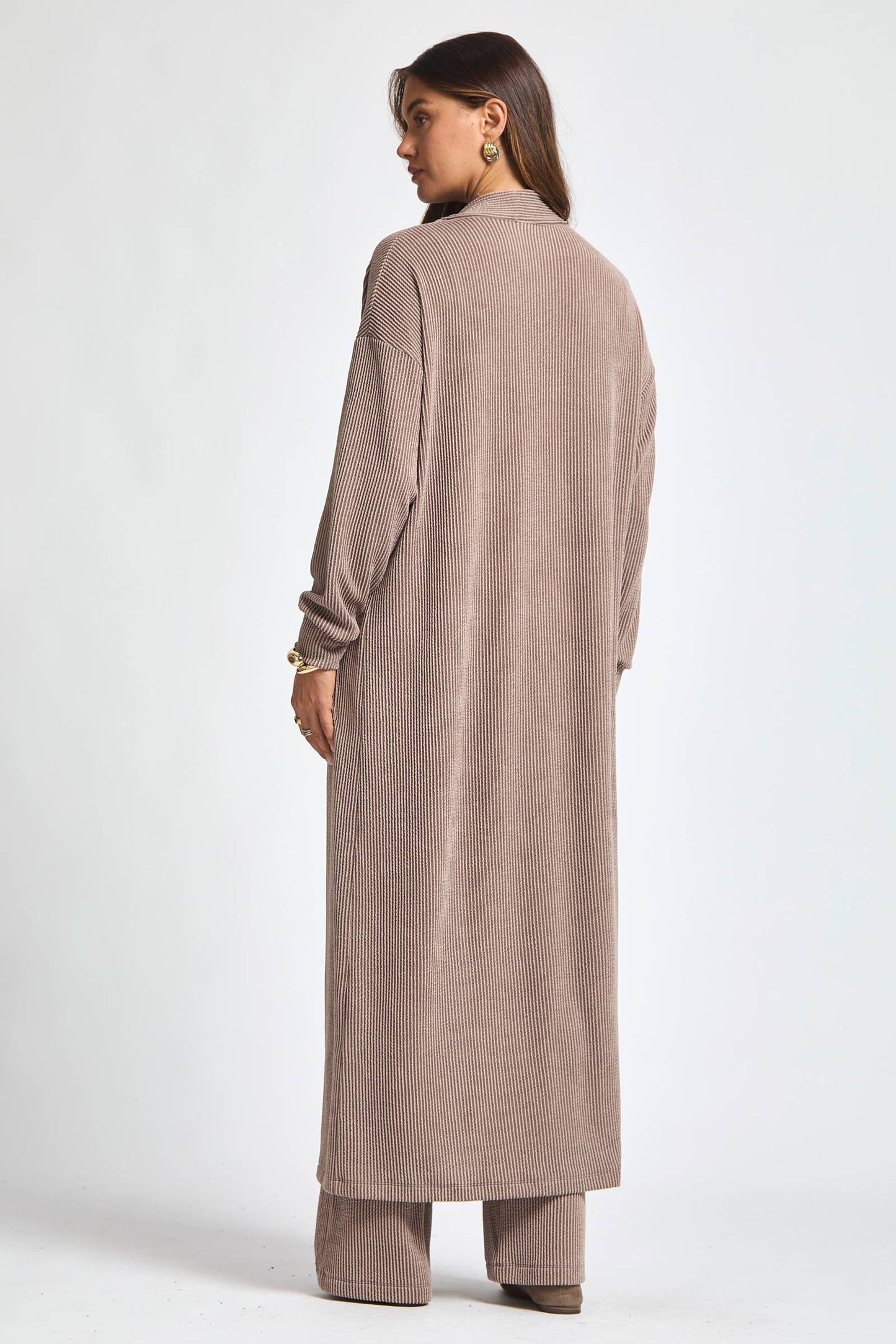 Dear Scarlett - Longline Cardigan + Relaxed Pants 2 Piece