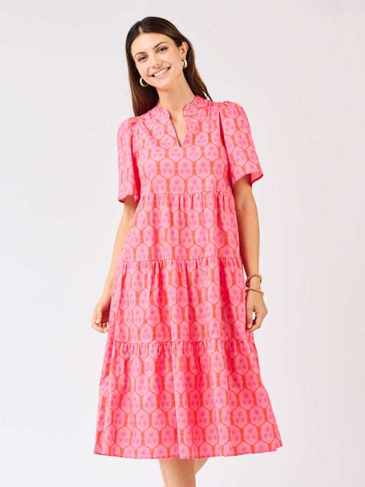 Ivy Dress | Rosette Charm Pink